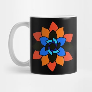 Geometric Retro Flower design Mug